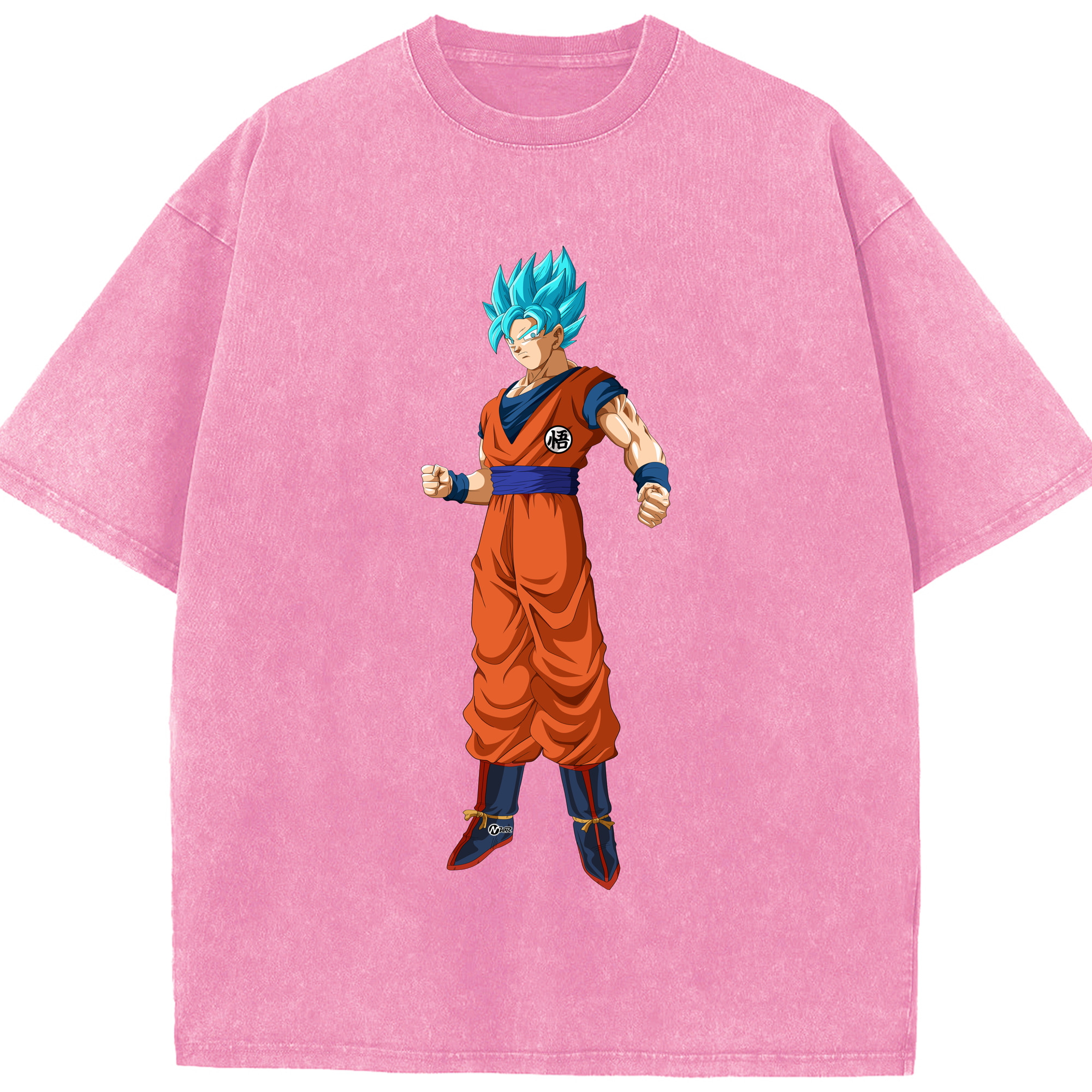 （画像用） ドラゴンボール 孫悟空（そん ごくう）Son Goku カカロット DRAGON BALL Kakarotto 綿100% ヴィンテージ風 半袖Tシャツ（フロントプリント）
